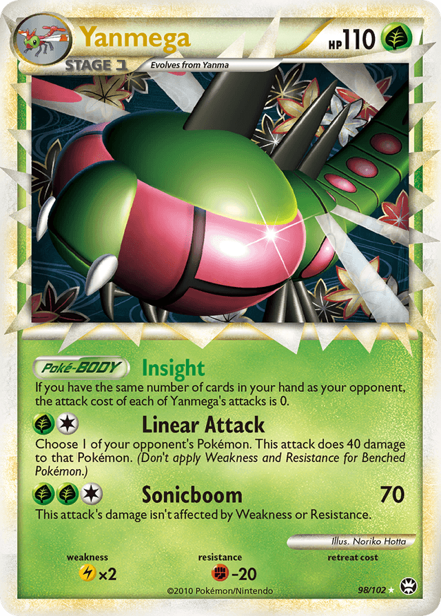 Carta Yanmega 98/102 do set HS—Triumphant — Pokémon TCG | Bynx
