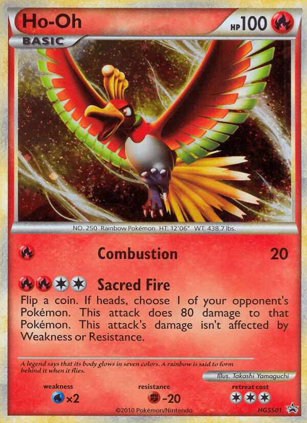 Carta Ho-Oh HGSS01/25 do set HGSS Black Star Promos — Pokémon TCG | Bynx