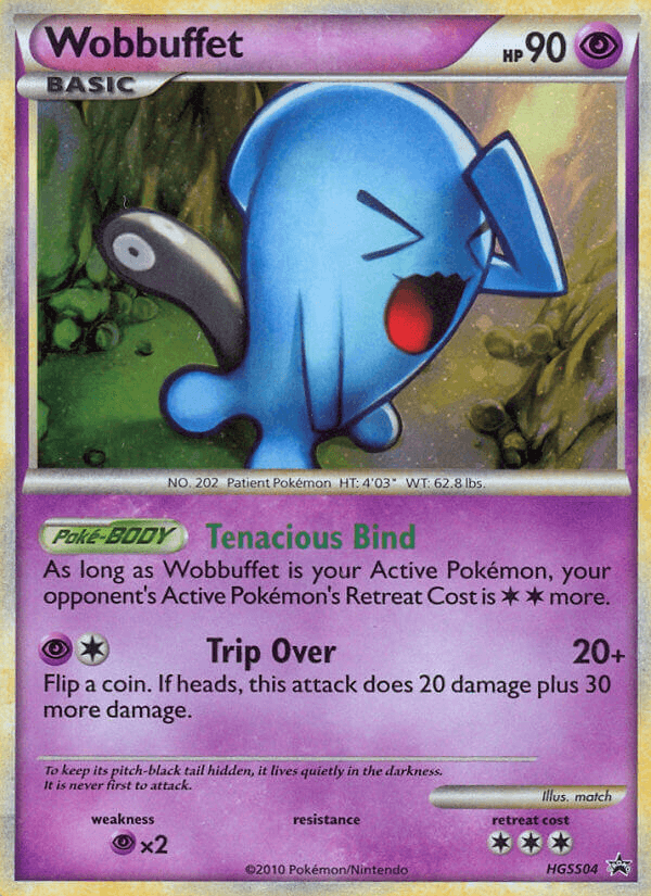 Carta Wobbuffet HGSS04/25 do set HGSS Black Star Promos — Pokémon TCG | Bynx