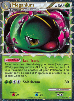 Meganium HGSS08 — HGSS Black Star Promos