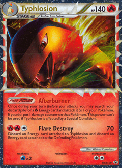 Carta Typhlosion HGSS09 do set HGSS Black Star Promos — Pokémon TCG | Bynx