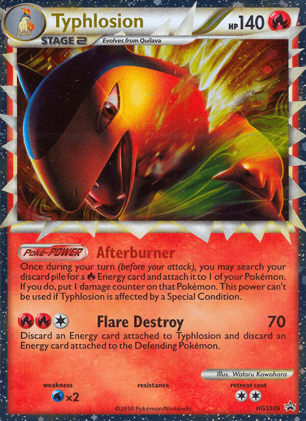 Carta Typhlosion HGSS09/25 do set HGSS Black Star Promos — Pokémon TCG | Bynx