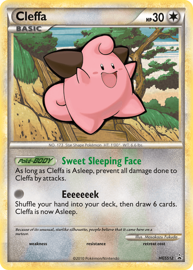Carta Cleffa HGSS12/25 do set HGSS Black Star Promos — Pokémon TCG | Bynx
