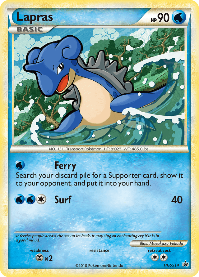 Carta Lapras HGSS14/25 do set HGSS Black Star Promos — Pokémon TCG | Bynx