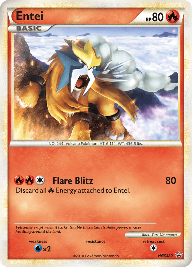 Carta Entei HGSS20/25 do set HGSS Black Star Promos — Pokémon TCG | Bynx