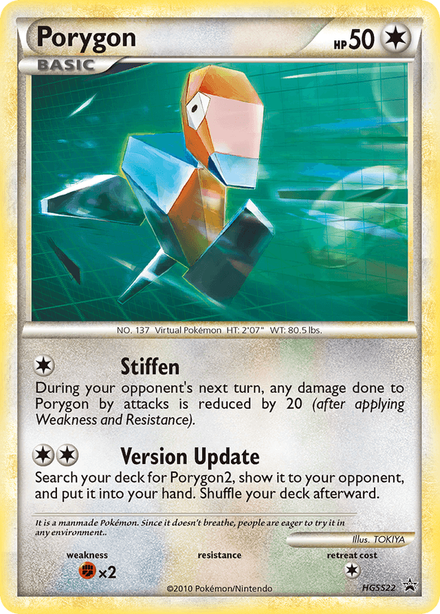 Carta Porygon HGSS22/25 do set HGSS Black Star Promos — Pokémon TCG | Bynx