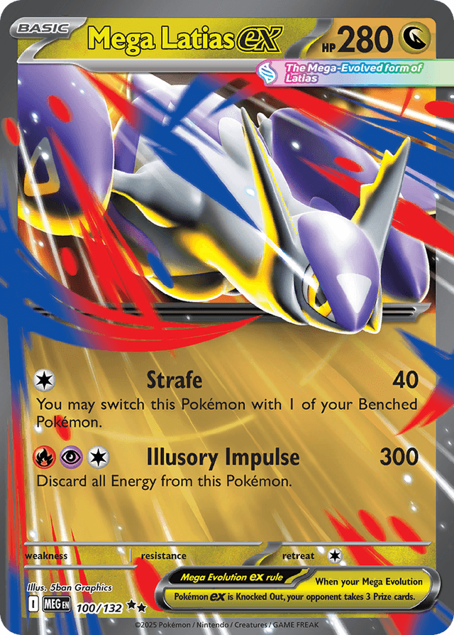 Carta Mega Latias ex 100/132 do set Mega Evolution — Pokémon TCG | Bynx
