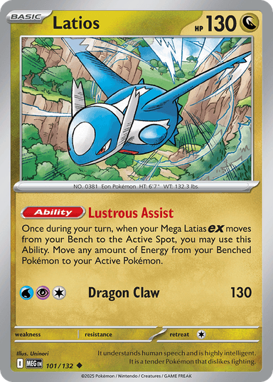 Carta Latios 101/132 do set Mega Evolution — Pokémon TCG | Bynx