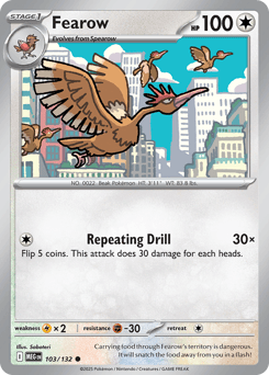 Fearow 103/132 — Megaevolução