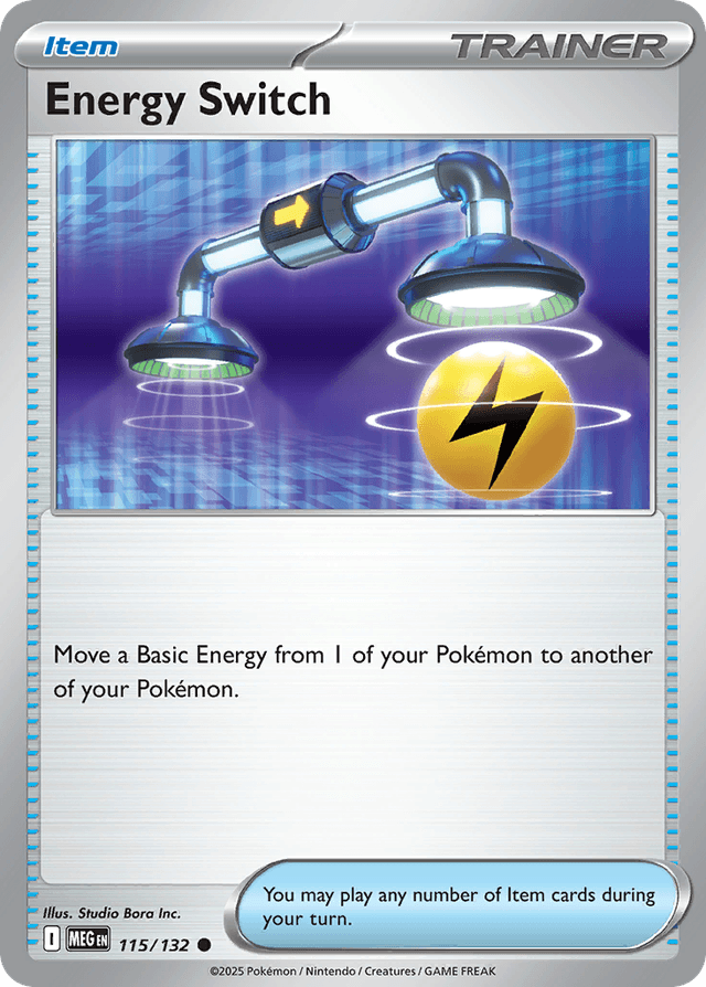 Carta Energy Switch 115/132 do set Mega Evolution — Pokémon TCG | Bynx