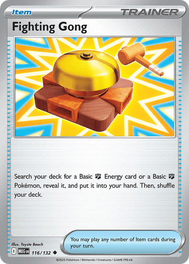 Carta Fighting Gong 116/132 do set Mega Evolution — Pokémon TCG | Bynx