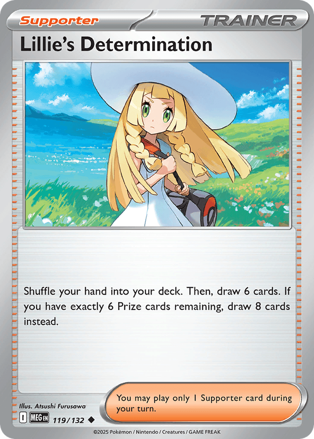 Carta Lillie's Determination 119/132 do set Mega Evolution — Pokémon TCG | Bynx