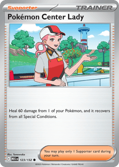 Pokémon Center Lady 123/132 — Megaevolução