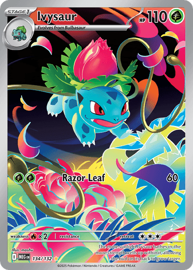 Carta Ivysaur 134/132 do set Mega Evolution — Pokémon TCG | Bynx
