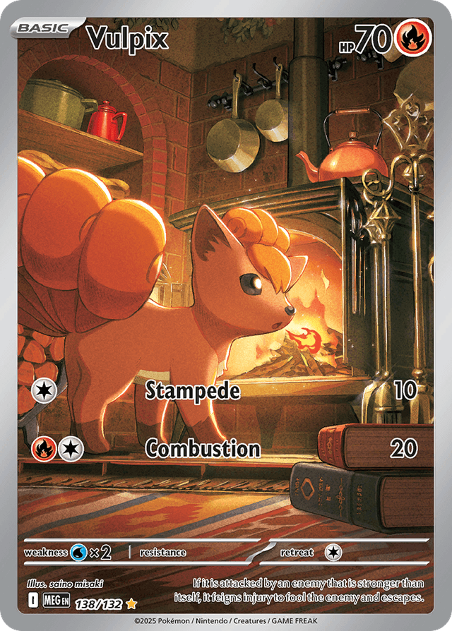 Carta Vulpix 138/132 do set Mega Evolution — Pokémon TCG | Bynx
