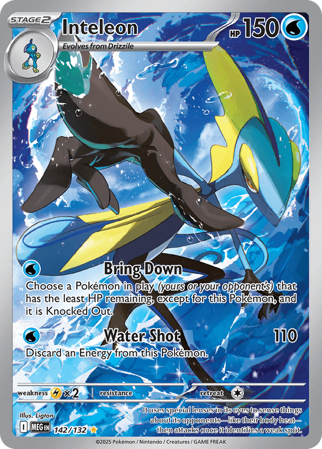Carta Inteleon 142/132 do set Mega Evolution — Pokémon TCG | Bynx