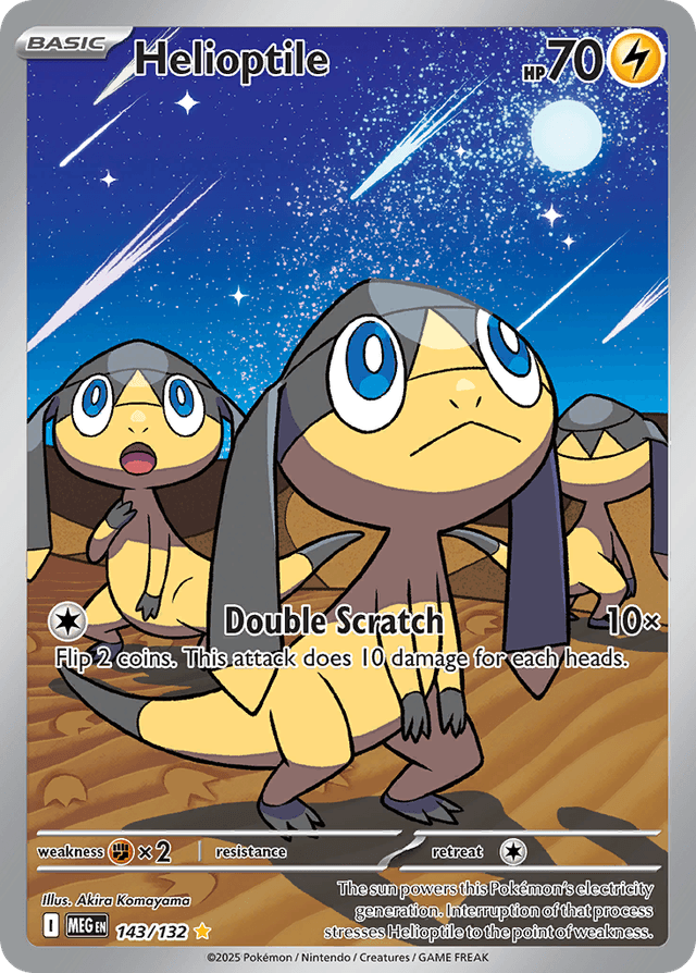 Carta Helioptile 143/132 do set Mega Evolution — Pokémon TCG | Bynx