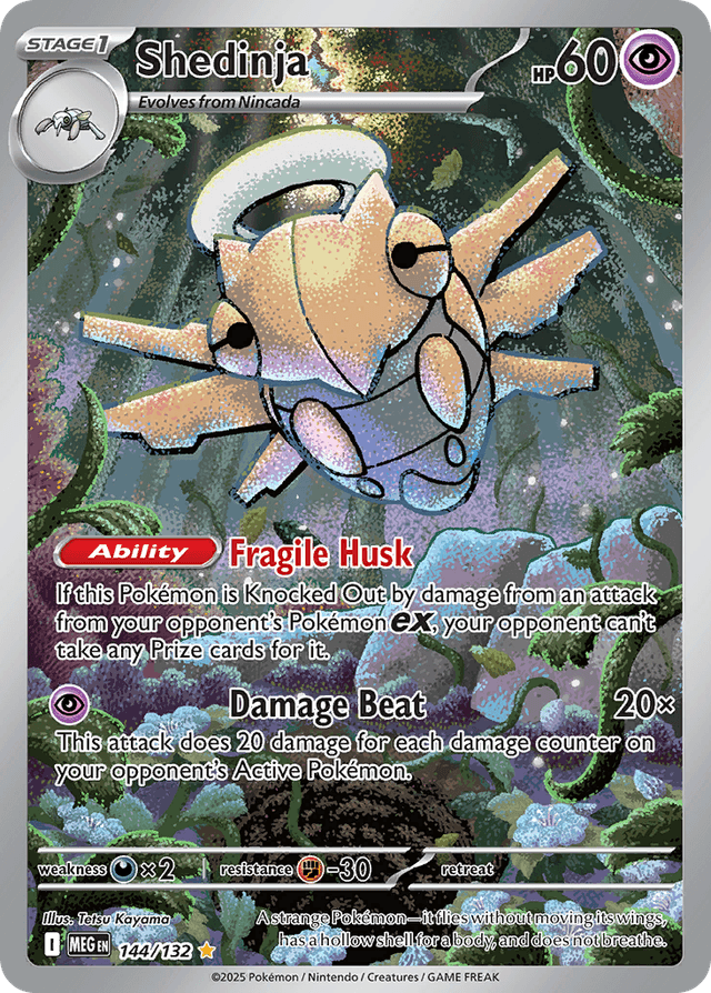 Carta Shedinja 144/132 do set Mega Evolution — Pokémon TCG | Bynx