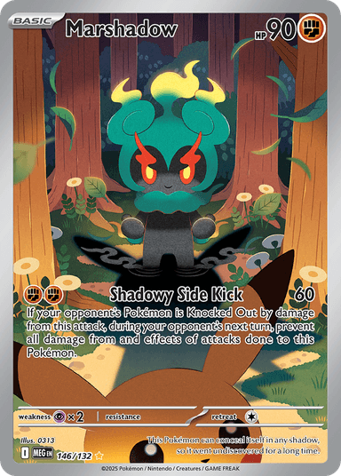 Carta Marshadow 146/132 do set Mega Evolution — Pokémon TCG | Bynx