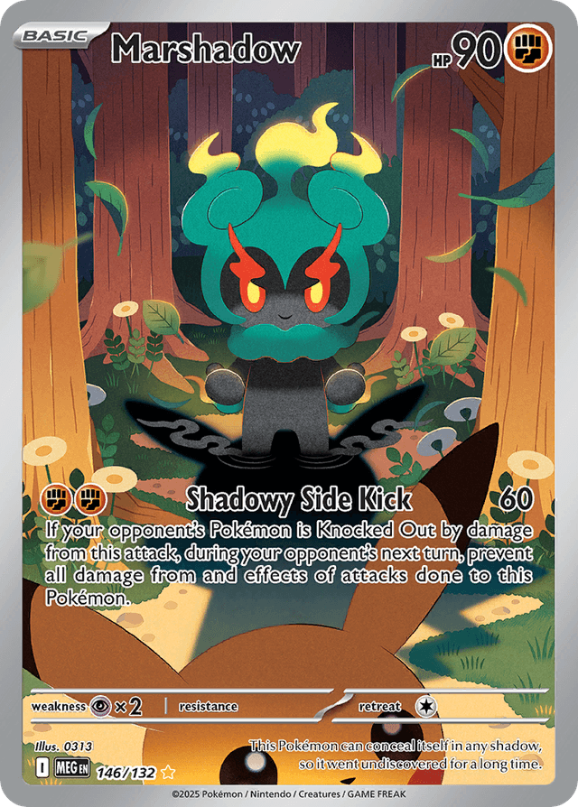 Carta Marshadow 146/132 do set Mega Evolution — Pokémon TCG | Bynx