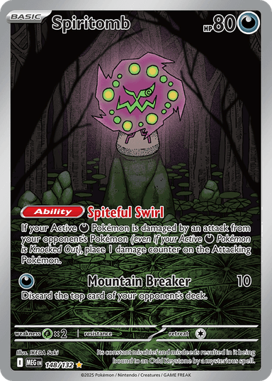 Carta Spiritomb 148/132 do set Mega Evolution — Pokémon TCG | Bynx