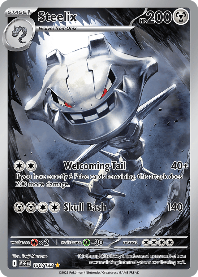 Carta Steelix 150/132 do set Mega Evolution — Pokémon TCG | Bynx