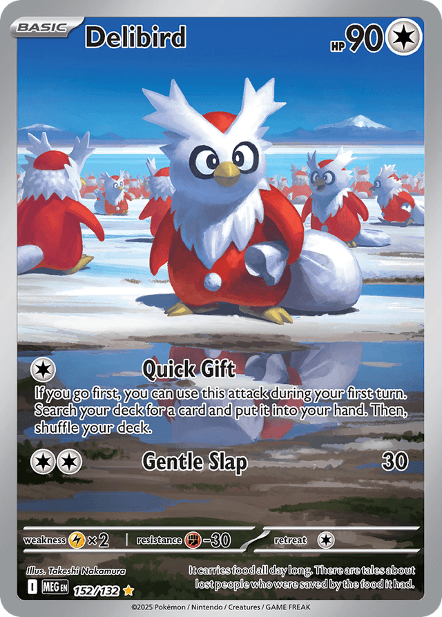 Carta Delibird 152/132 do set Mega Evolution — Pokémon TCG | Bynx