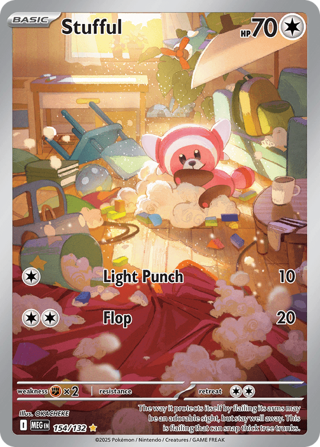 Carta Stufful 154/132 do set Mega Evolution — Pokémon TCG | Bynx