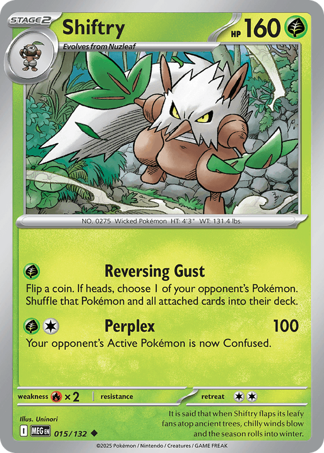 Carta Shiftry 15/132 do set Mega Evolution — Pokémon TCG | Bynx