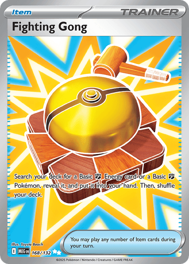 Carta Fighting Gong 168/132 do set Mega Evolution — Pokémon TCG | Bynx