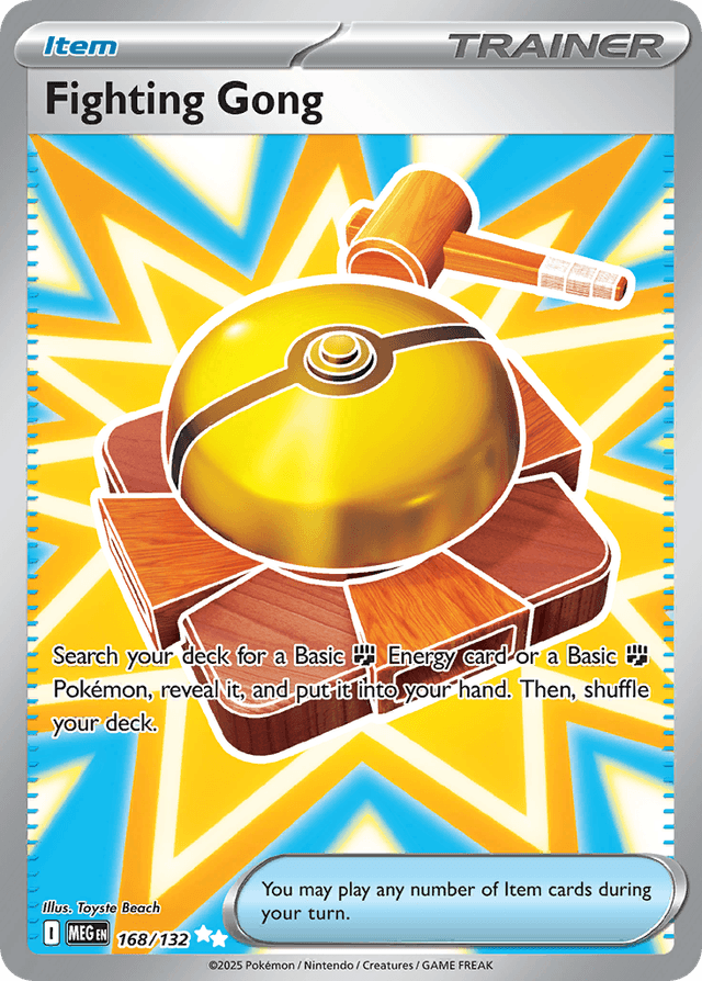 Carta Fighting Gong 168/132 do set Mega Evolution — Pokémon TCG | Bynx