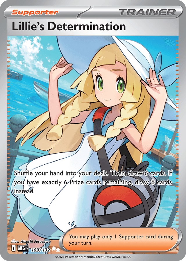 Carta Lillie's Determination 169/132 do set Mega Evolution — Pokémon TCG | Bynx