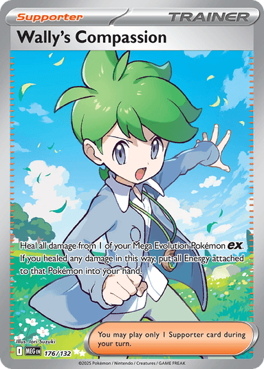 Carta Wally's Compassion 176/132 do set Mega Evolution — Pokémon TCG | Bynx