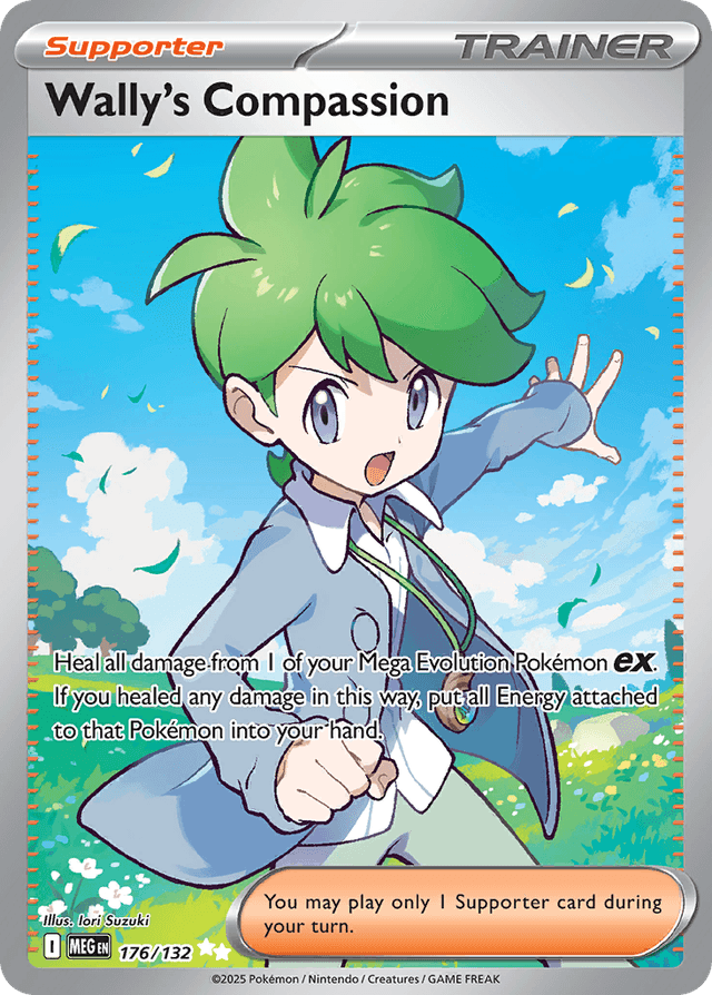 Carta Wally's Compassion 176/132 do set Mega Evolution — Pokémon TCG | Bynx