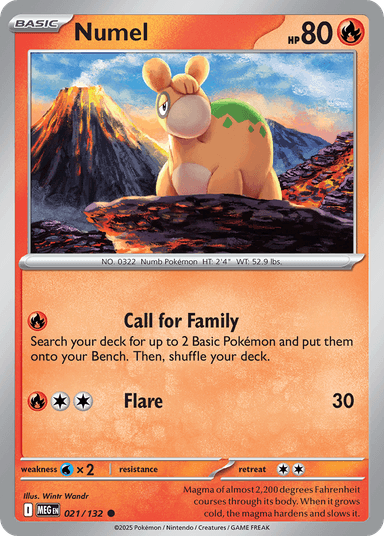 Carta Numel 21/132 do set Mega Evolution — Pokémon TCG | Bynx