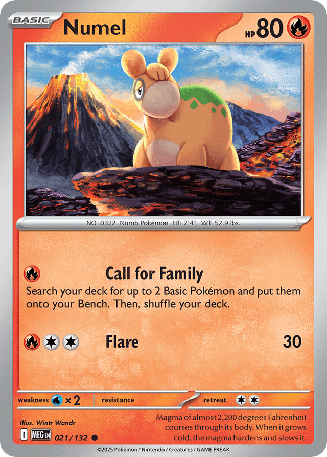 Carta Numel 21/132 do set Mega Evolution — Pokémon TCG | Bynx