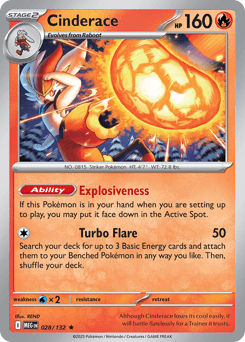 Cinderace 28/132 — Megaevolução