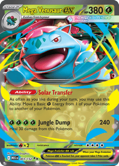 Mega Venusaur ex 3/132 — Megaevolução