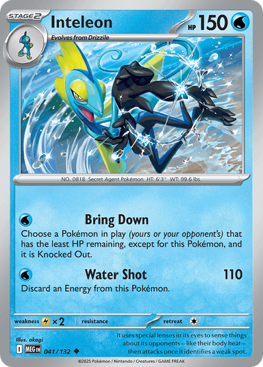 Carta Inteleon 41/132 do set Mega Evolution — Pokémon TCG | Bynx