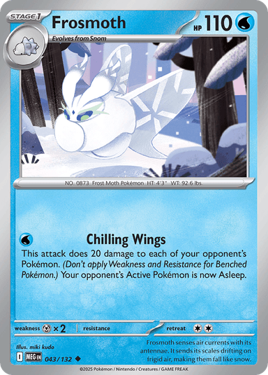 Carta Frosmoth 43/132 do set Mega Evolution — Pokémon TCG | Bynx