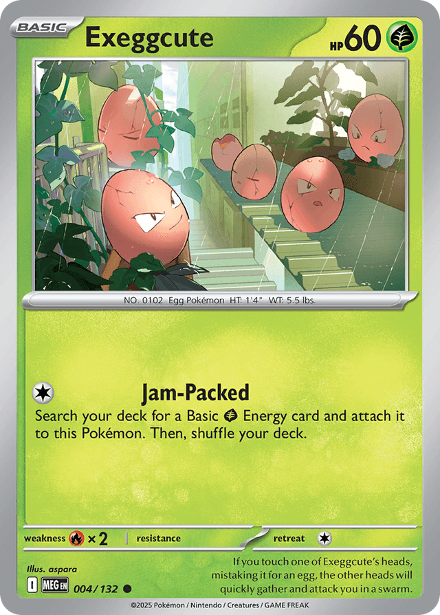 Carta Exeggcute 4/132 do set Mega Evolution — Pokémon TCG | Bynx