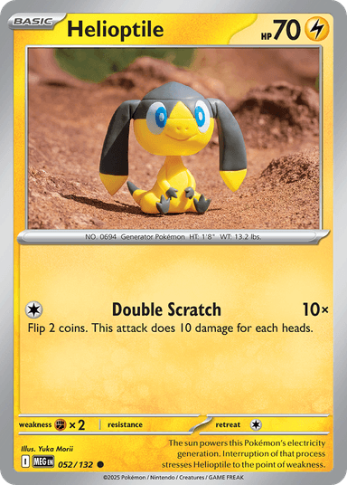 Carta Helioptile 52/132 do set Mega Evolution — Pokémon TCG | Bynx