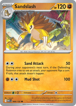 Sandslash 69/132 — Megaevolução