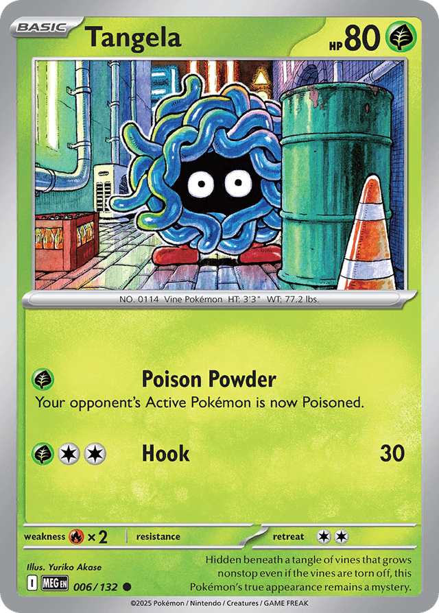 Carta Tangela 6/132 do set Mega Evolution — Pokémon TCG | Bynx