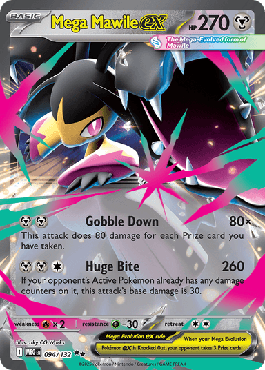 Carta Mega Mawile ex 94/132 do set Mega Evolution — Pokémon TCG | Bynx