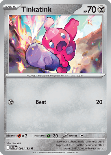 Carta Tinkatink 96/132 do set Mega Evolution — Pokémon TCG | Bynx