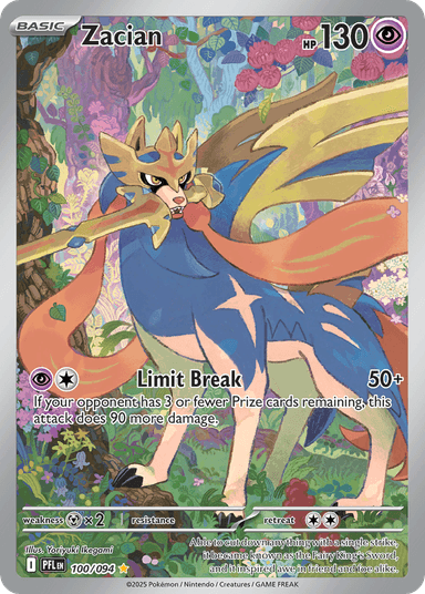 Carta Zacian 100/94 do set Phantasmal Flames — Pokémon TCG | Bynx