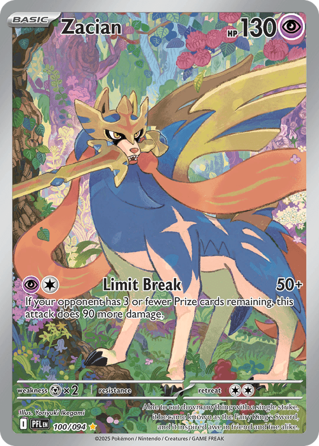 Carta Zacian 100/94 do set Phantasmal Flames — Pokémon TCG | Bynx