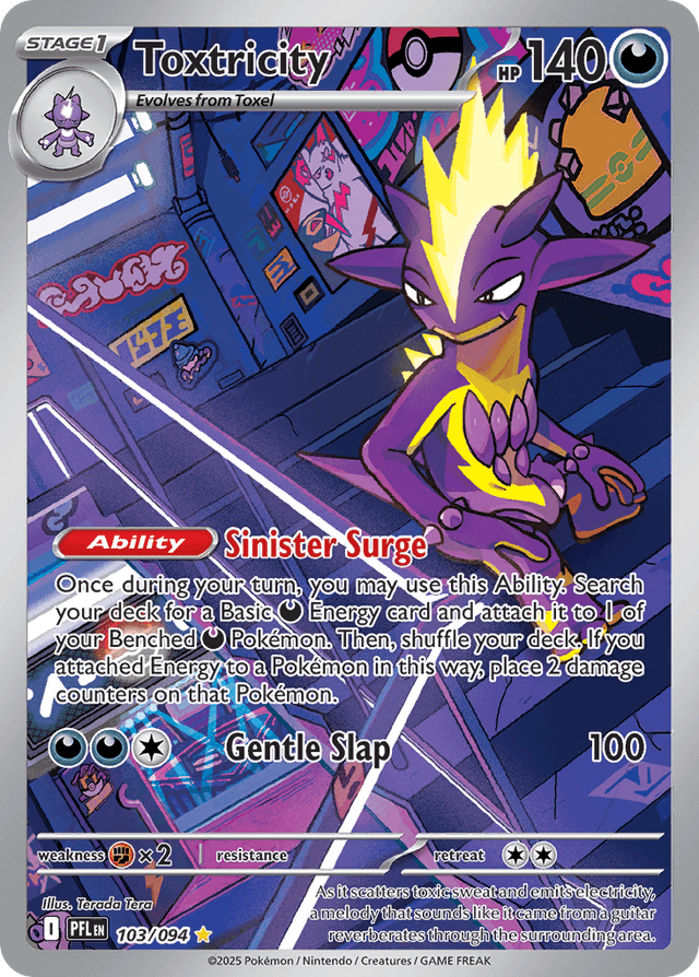 Carta Toxtricity 103/94 do set Phantasmal Flames — Pokémon TCG | Bynx