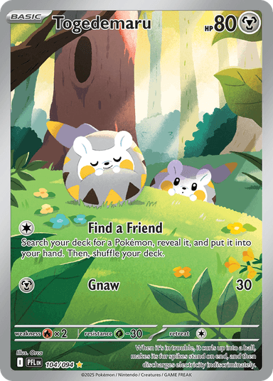 Carta Togedemaru 104/94 do set Phantasmal Flames — Pokémon TCG | Bynx